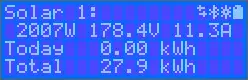 SmartSolar MPPT RS LCD display