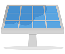 Victron Energy MPPT solar panel illustration