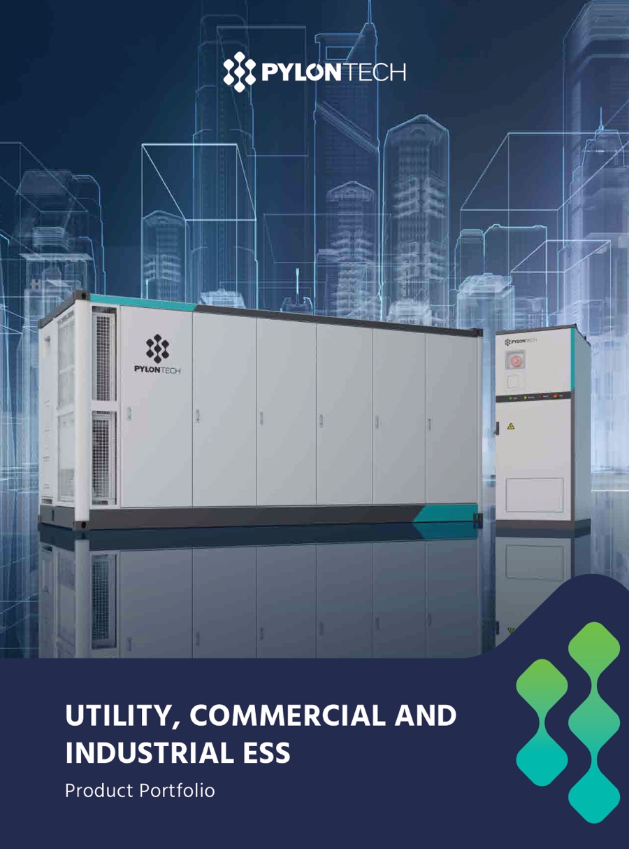 Pylontech utility, commercial and industrial ESS product portfolio